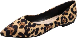 ANUFER Womens Pointed Toe Ballerinas Lightweight Flat Pumps