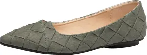 ANUFER Womens Pointed Toe Ballerinas Lightweight Flat Pumps