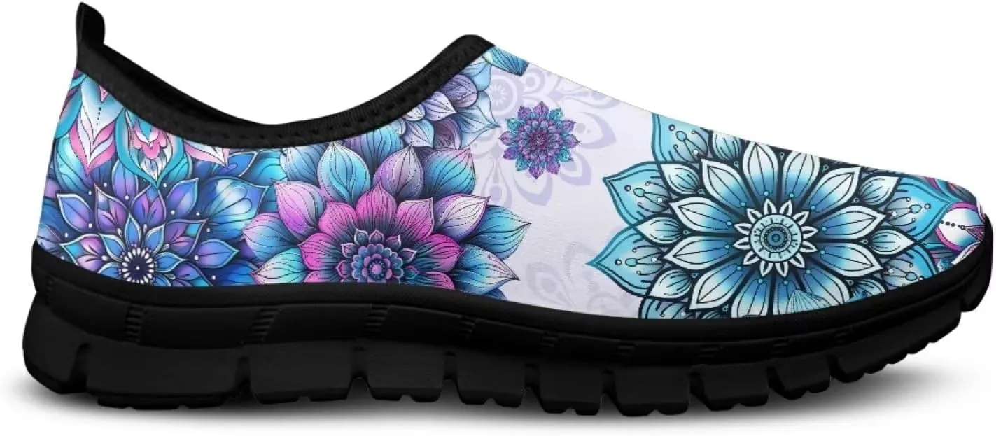 Binienty Women's Loafer Shoes Casual Ballet Flat Nurse Sneakers Comfy Slip-Ons Round Toe Footwear