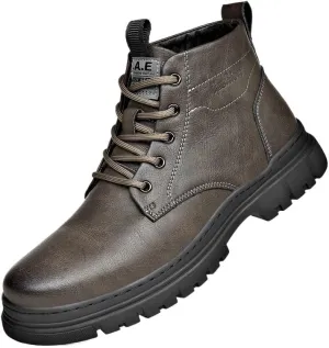 Business Casual Men's Brogue Shoes Full-Grain Leather Upper with Cushioned EVA Midsole and Flexible TPR Outsole