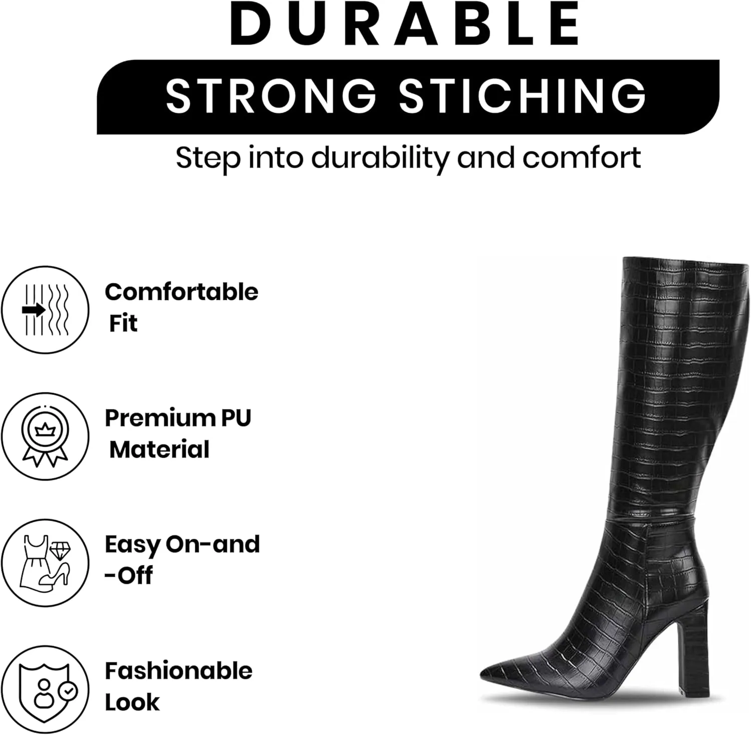 Cape Robbin Women's Mid-Calf Boots - Chunky Block Heel Ankle Booties (SayWhat-2)