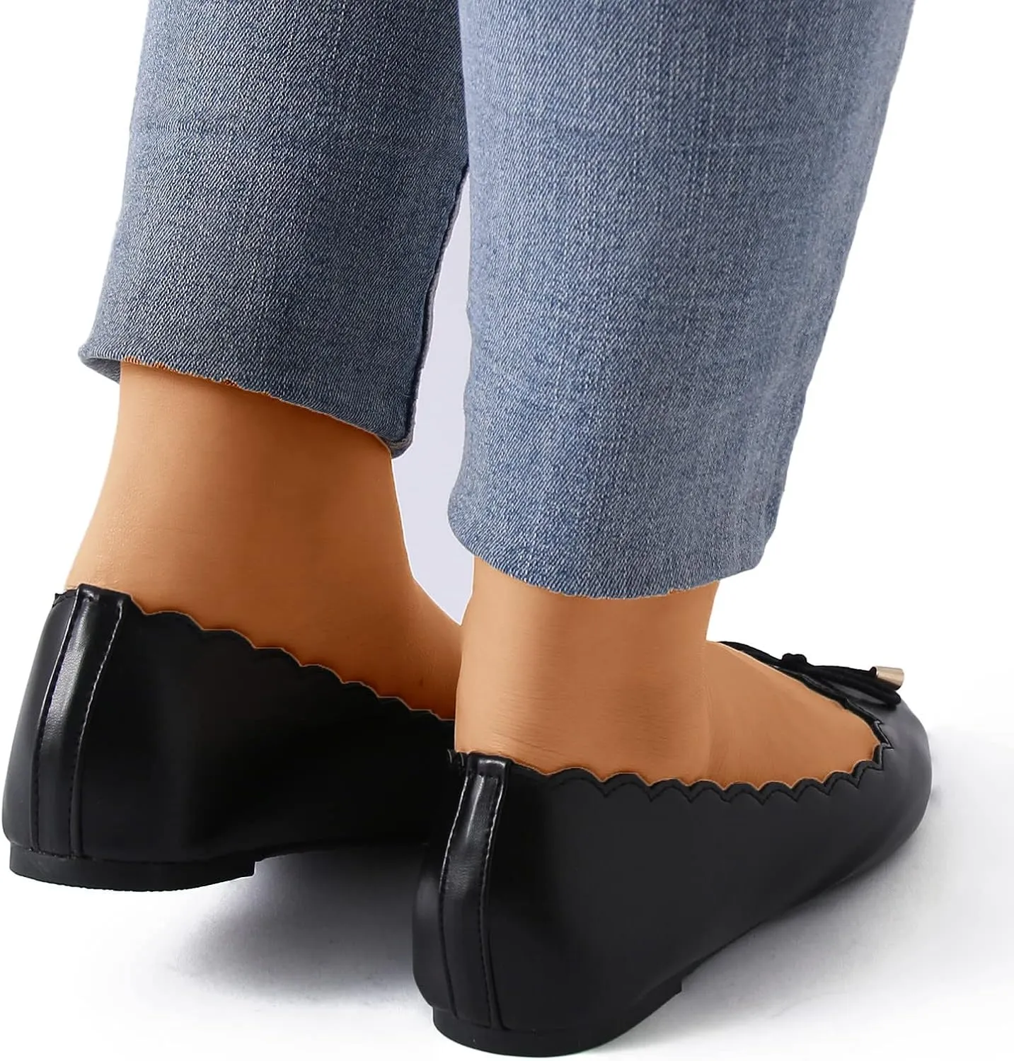 Casual Boat Loafers Shoes for Women Lightweight Walking Flats Women's Comfort Penny Loafers with Arch Support