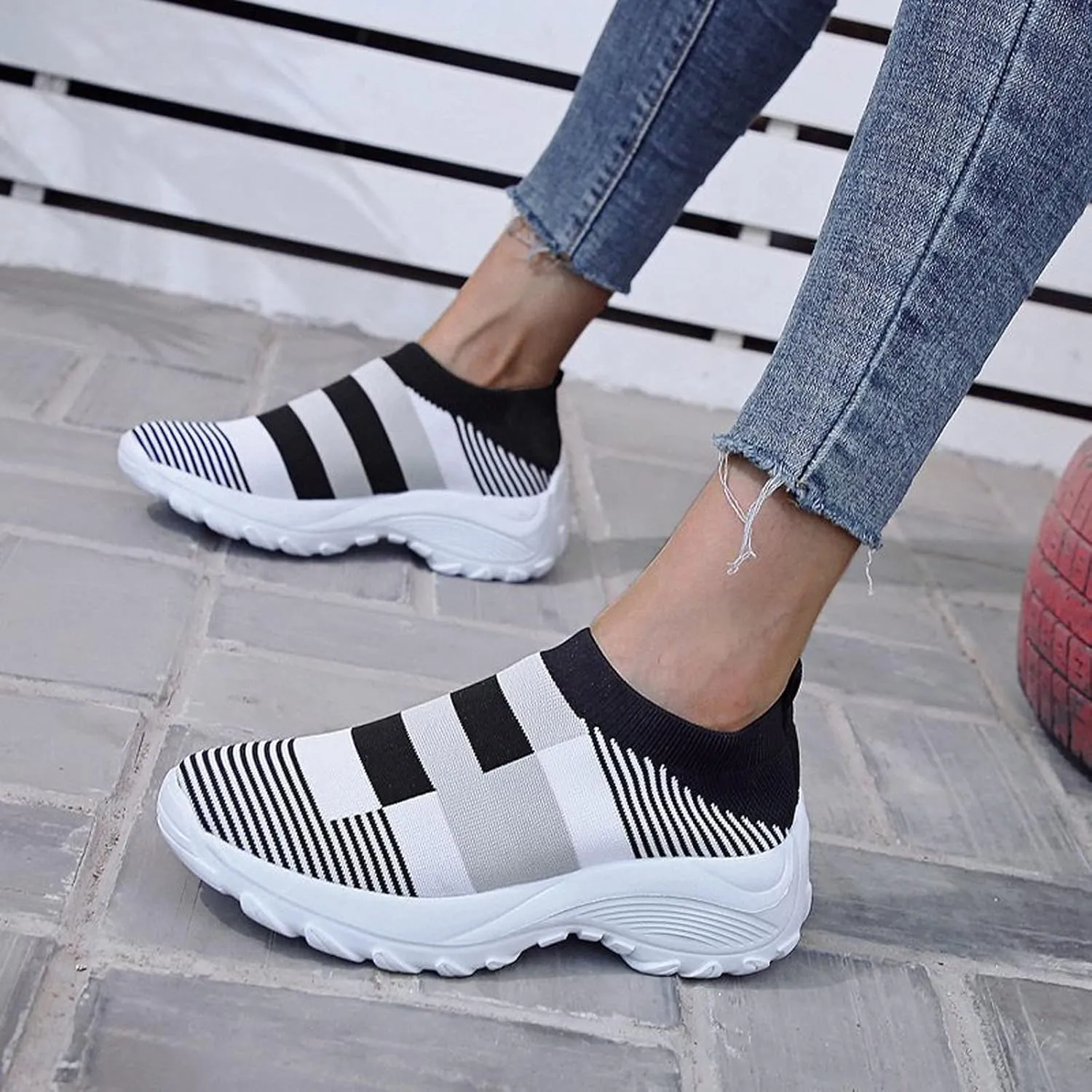 Casual Sneakers for Women Breathable Fashion Sneakers Workout Shoes for Women Non Slip Comfortable Fashion Sneakers