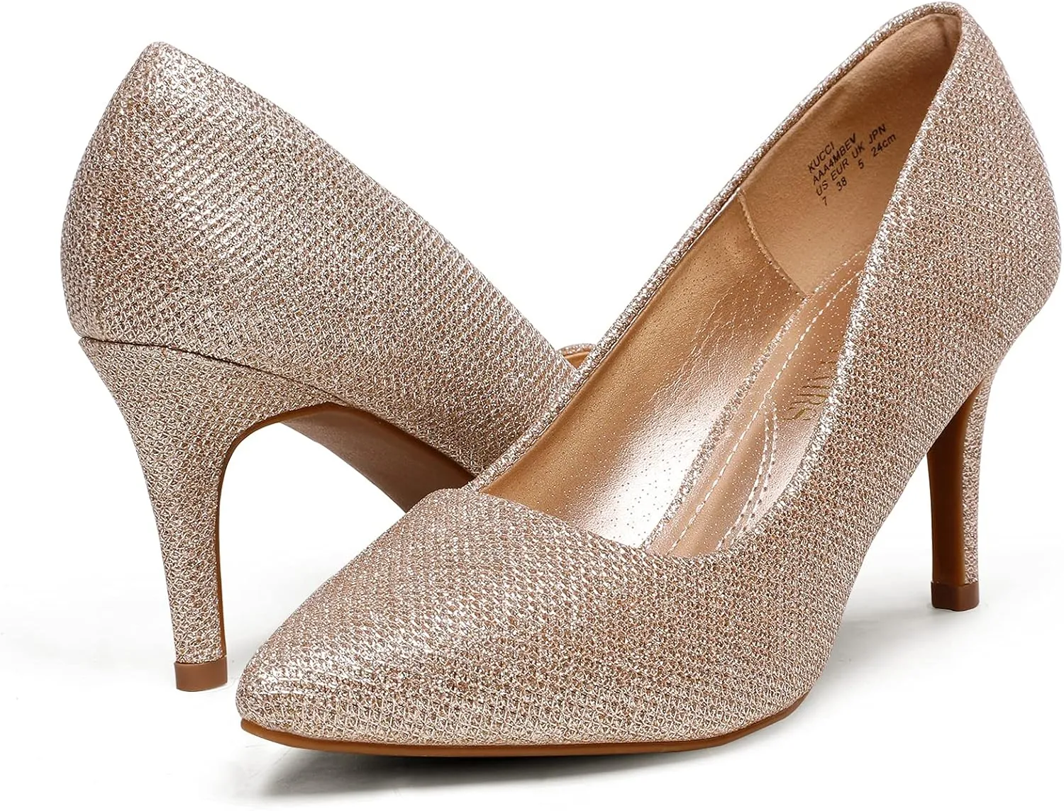 DREAM PAIRS Women's High Stiletto Heels Closed Pointed Toe Dress Pumps Shoes for Wedding Work Office Business, 3 Inches