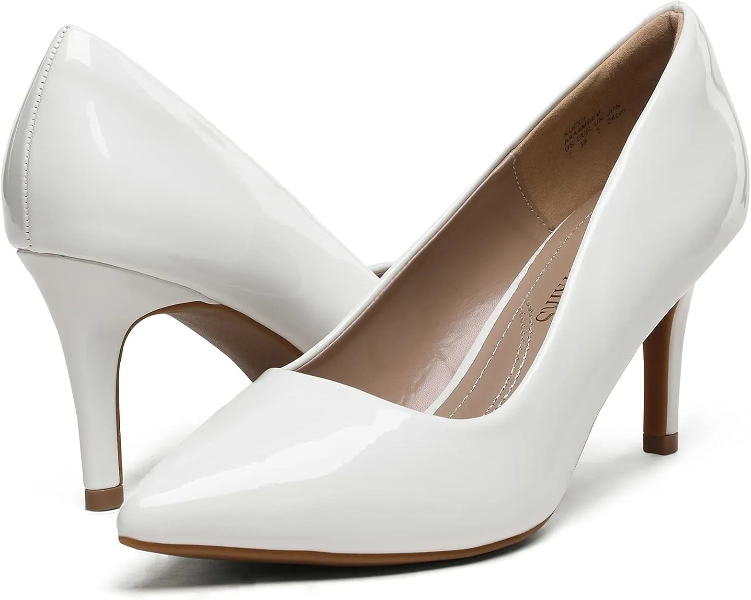 DREAM PAIRS Women's High Stiletto Heels Closed Pointed Toe Dress Pumps Shoes for Wedding Work Office Business, 3 Inches