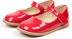 Dress Shoes for Girls Baby Kids Patent Leather Shoes Toddler Mary Jane Shoes Wedding Party Slip-On School Shoes
