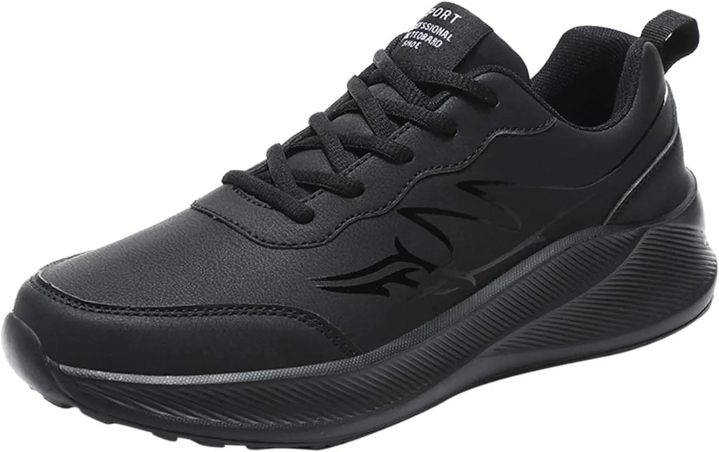 Fashion Men Sports Shoes Flat Thick Bottom Non Slip Lace Up Upper Comfortable Sneaker Shoes for Men Fashion