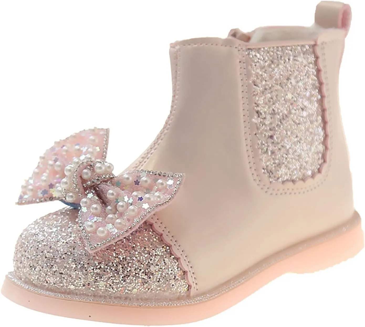 Girl Boots Girls Boys Snow Boots Outdoor Warm Comfortable Non Slip Mid Calf Padded Small Big Kids High Top Ankle Boots