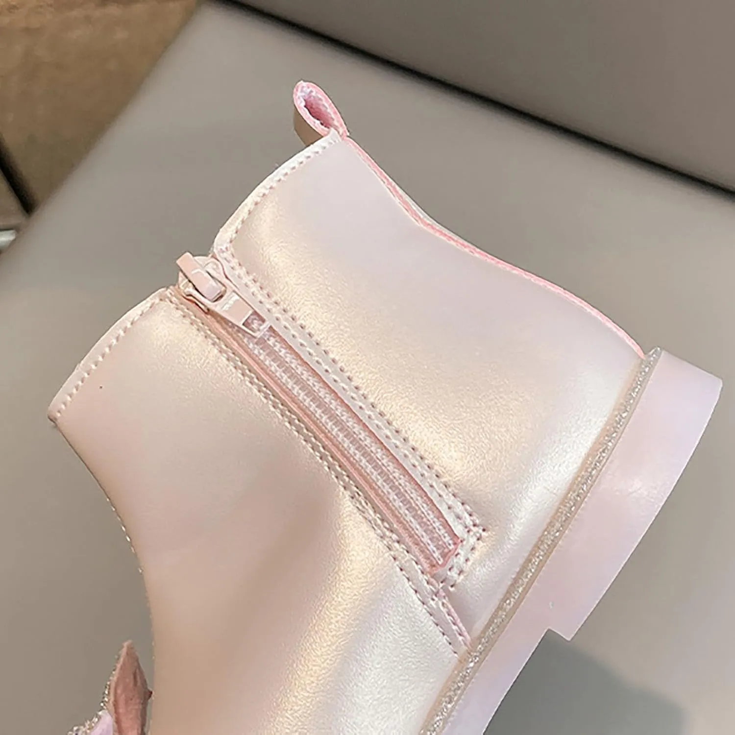 Girl Boots Girls Boys Snow Boots Outdoor Warm Comfortable Non Slip Mid Calf Padded Small Big Kids High Top Ankle Boots