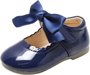 Girl Mary Jane Shoes Baby Girls Cute Ballerina Ballet Flats Flower Baby Dress Shoes Wedding Party School Shoes