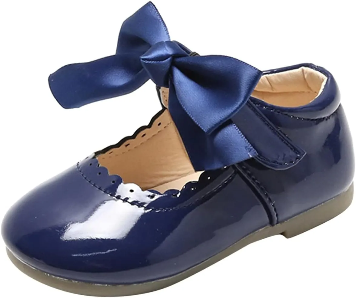 Girl Mary Jane Shoes Baby Girls Cute Ballerina Ballet Flats Flower Baby Dress Shoes Wedding Party School Shoes