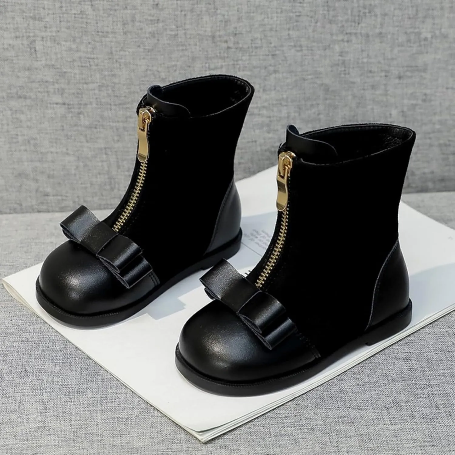 Girls Boots Ankle Boots Girls And Boys Children's Casual Shoes Mesh Soft Sole Breathable Sports Short Boots Round Toe