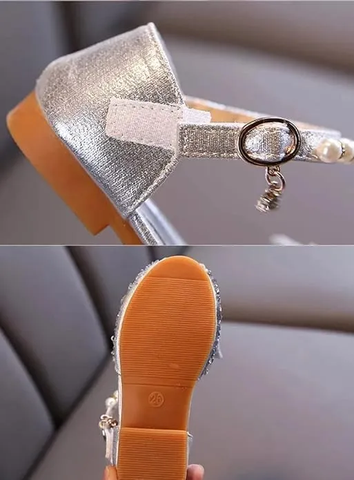 Girls Butterfly Dress Flats | Mary Jane Ballerinas with Rhinestones and Sequin