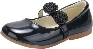 Girls Dress Shoes Mary Jane Pumps Leather Princess Shoes for Girls Wedding Part𝐲 Flower School Shoes Ballet Flat𝐬