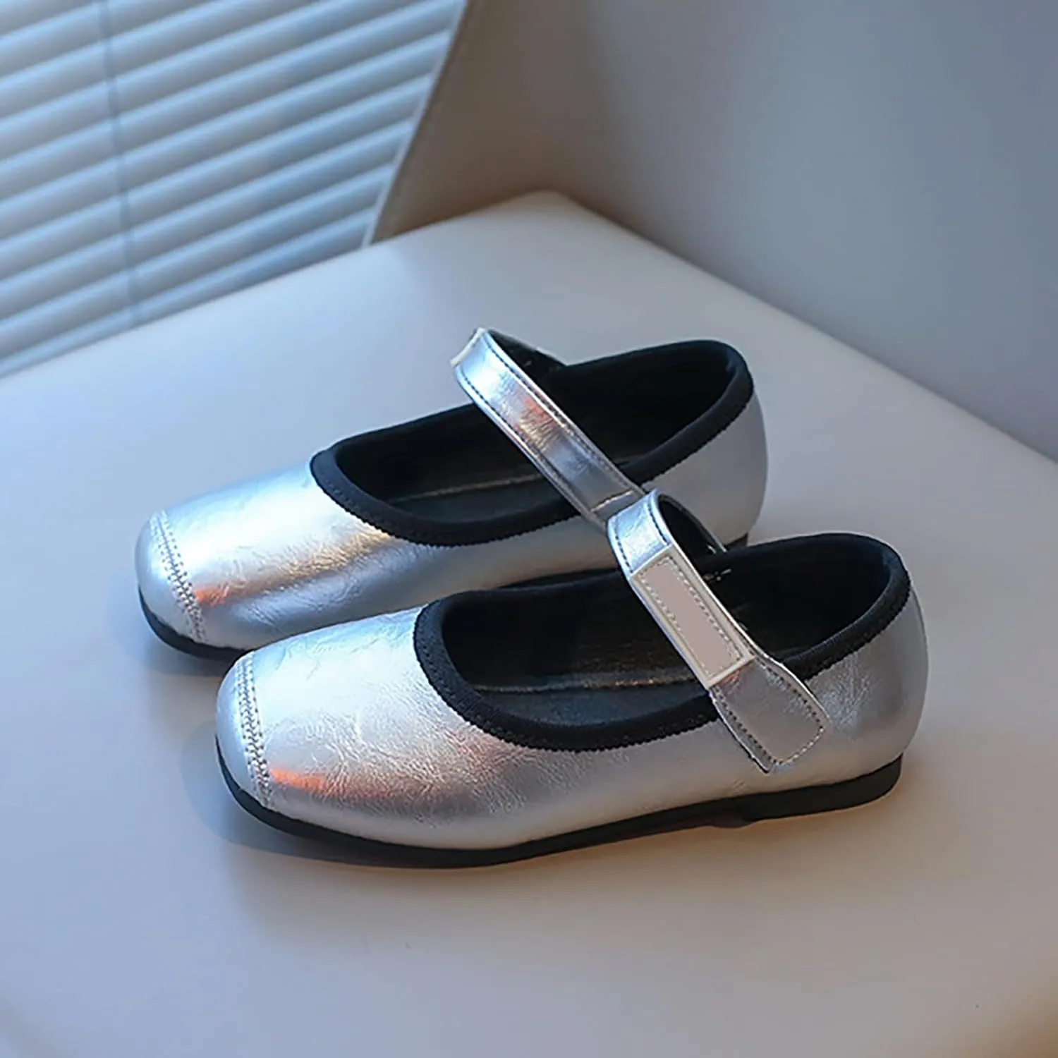 Girls Dress Shoes Mary Jane Shoes Toddler Little Girls Ballet Flats for Wedding Party School Uniform Shoes