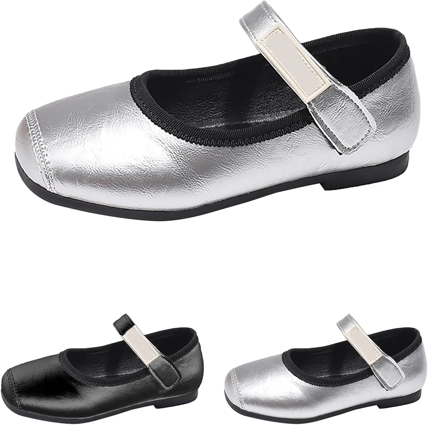 Girls Dress Shoes Mary Jane Shoes Toddler Little Girls Ballet Flats for Wedding Party School Uniform Shoes