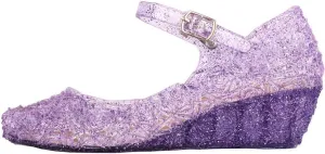 Girls Jelly Sandals Mary Jane Flats Heels Dance Party Birthday Cosplay Dress Up Single Shoes for Kids Toddler