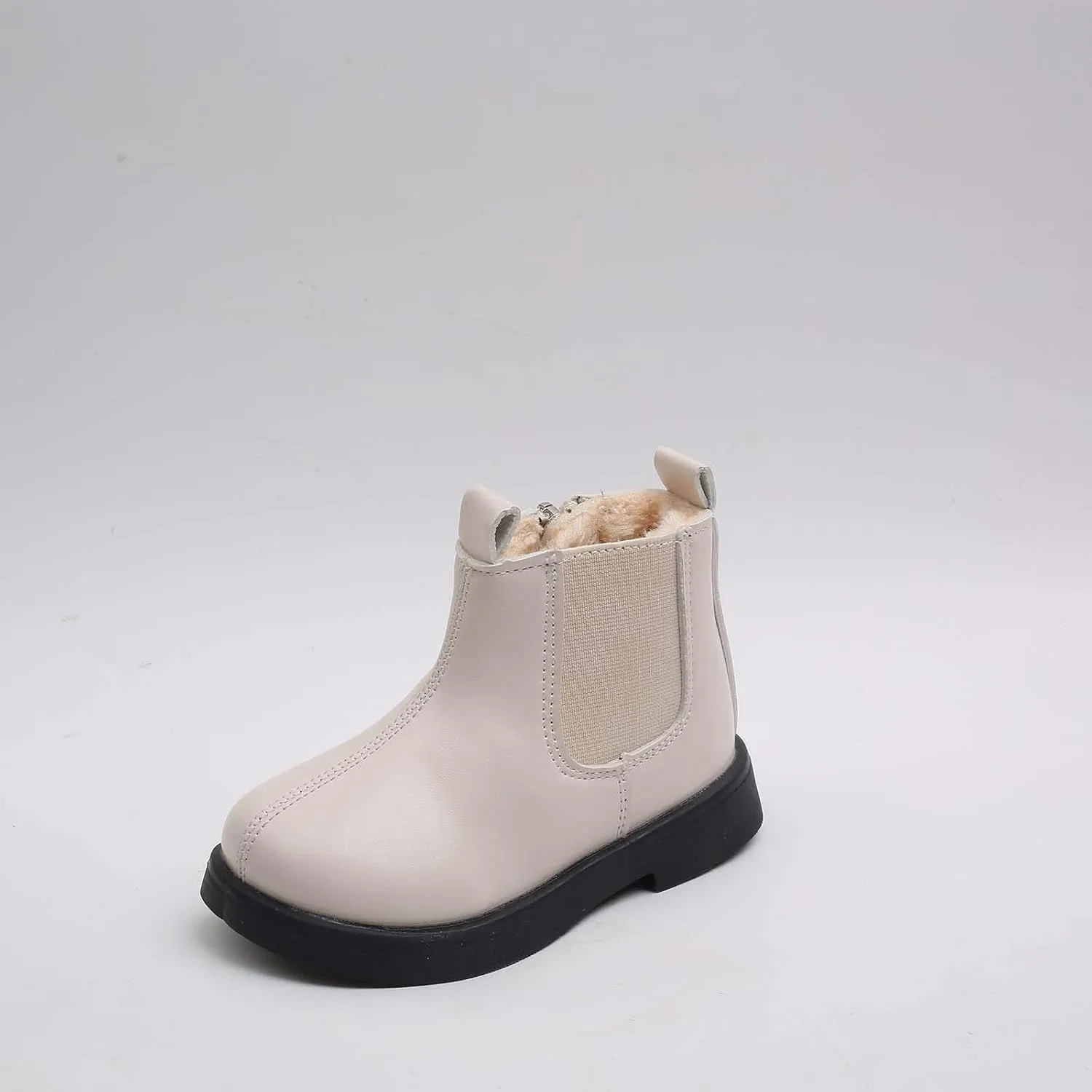 Girls Riding Boots Toddler Boots Boys And Girls Waterpoor Ankle Boots Side Zipper Water Proof PU Leather Fall Boots