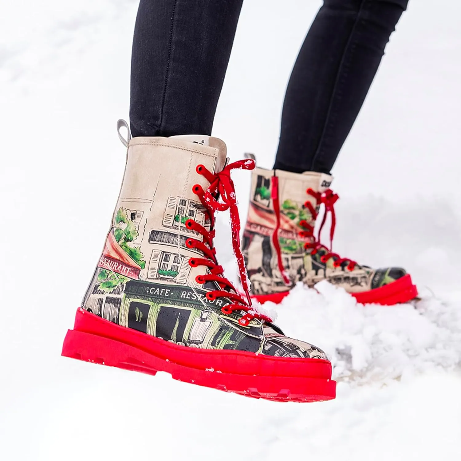Gisele Boots for Women - Handmade and Vegan Leather Mid Calf Boots for Women,