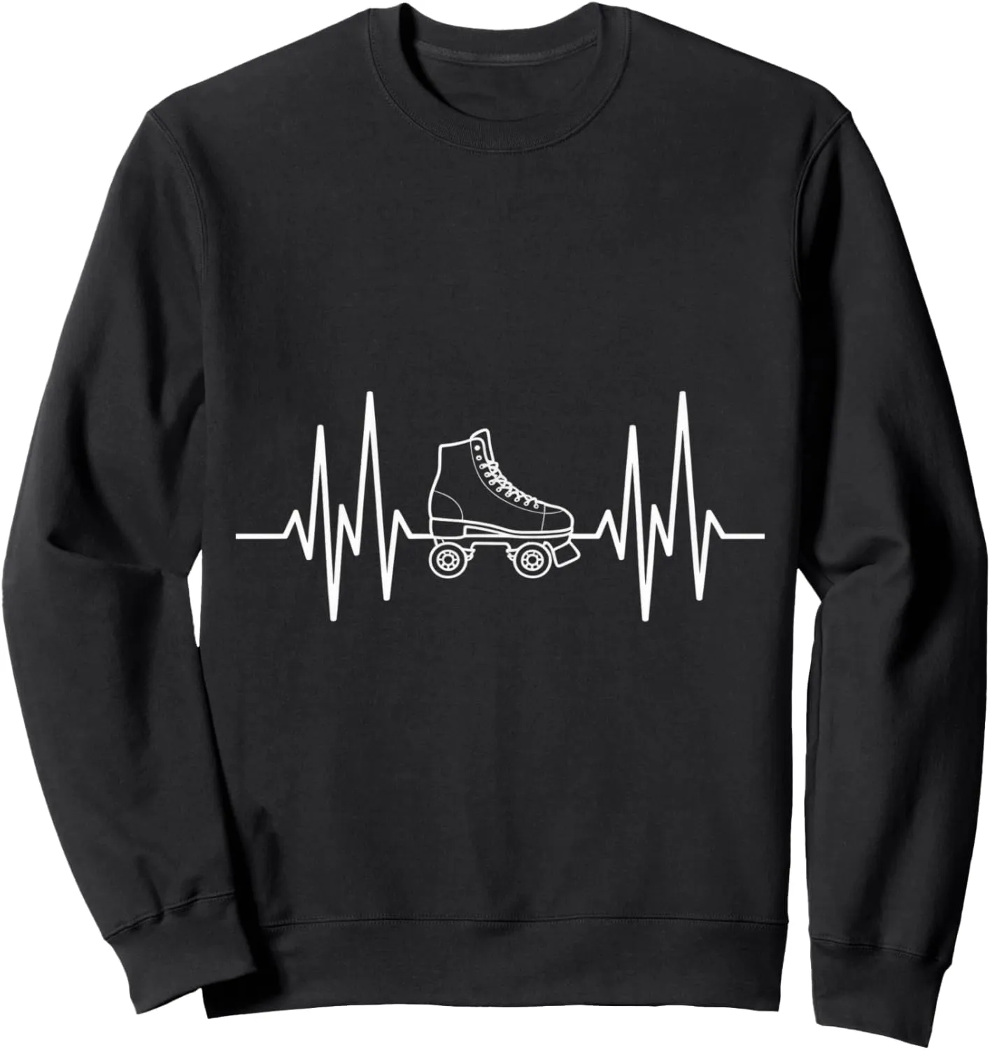 Heartbeat EKG Roller Skate Shoes Roller Skating Sweatshirt
