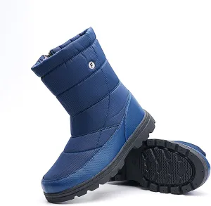Hiking Boots Women Women's Winter Warm Plus Cotton Thickened Snow Boots For Men Non Slip Splash Zipper Booties