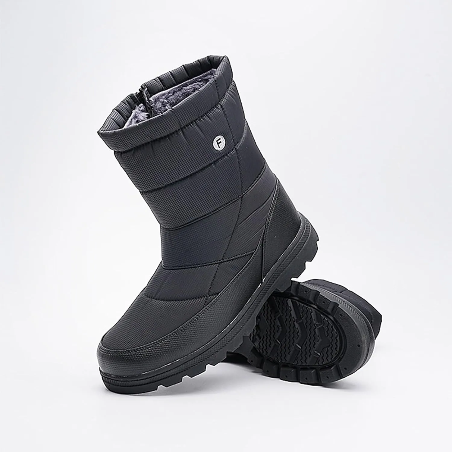 Hiking Boots Women Women's Winter Warm Plus Cotton Thickened Snow Boots For Men Non Slip Splash Zipper Booties