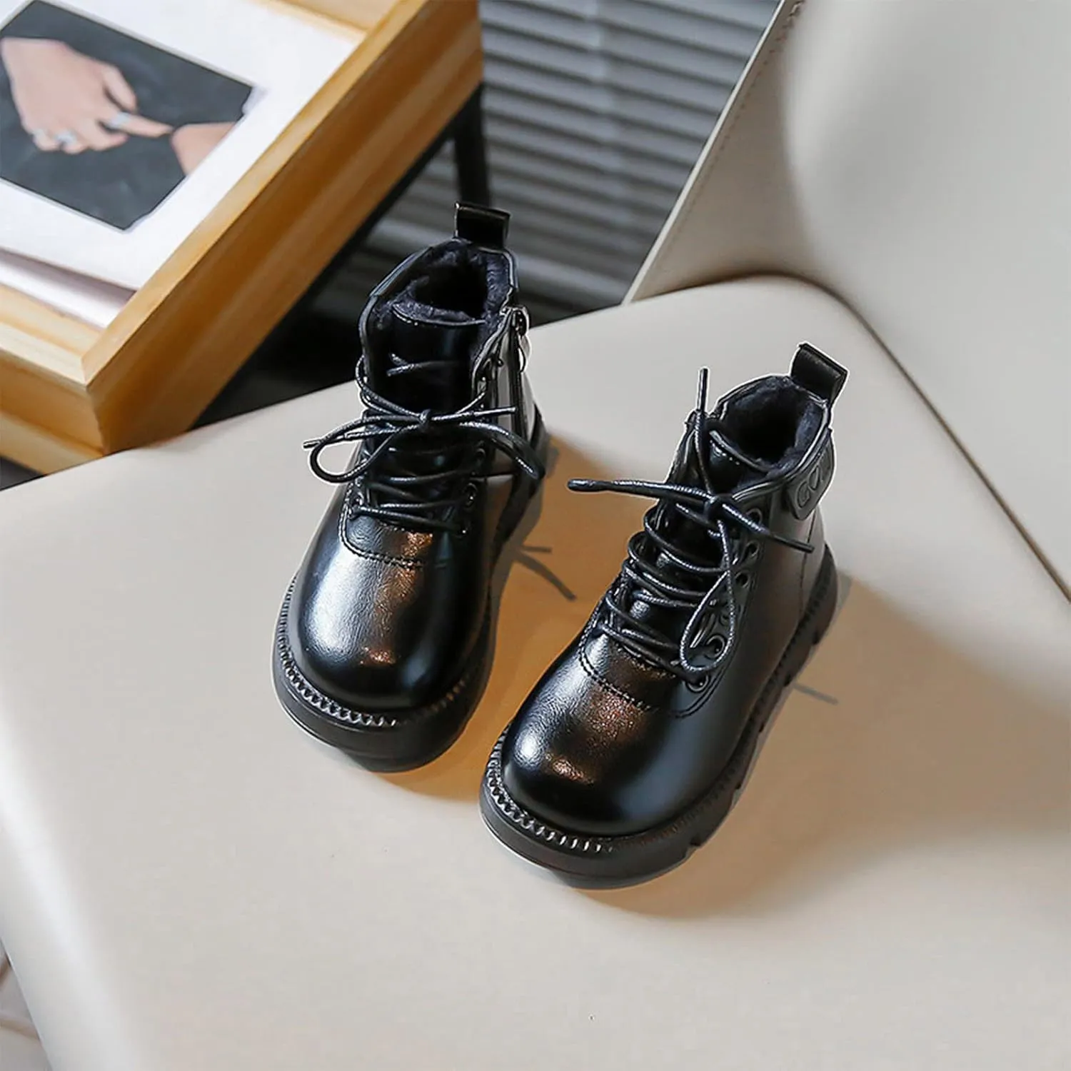 Infant Boots Fashion Spring And Autumn Children Boots Boys And Girls Ankle Boots Thick Bottom Non Leather Comfort Shoes