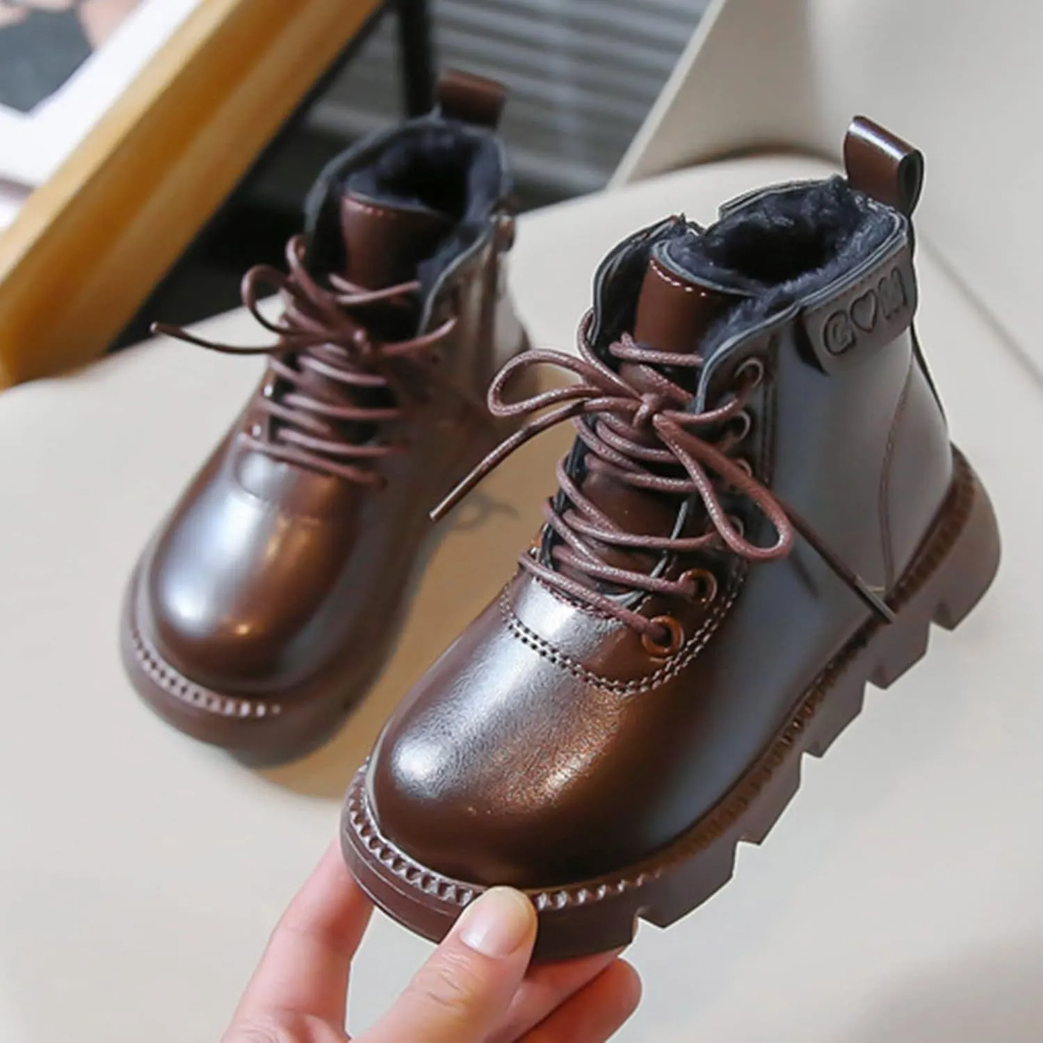 Infant Boots Fashion Spring And Autumn Children Boots Boys And Girls Ankle Boots Thick Bottom Non Leather Comfort Shoes