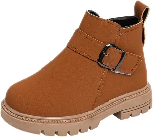 Kids Ankle Booties Lace up Work Boot Combat Booties Riding Boots Lace up Non-Slip Short Boots Winter Snow Boots