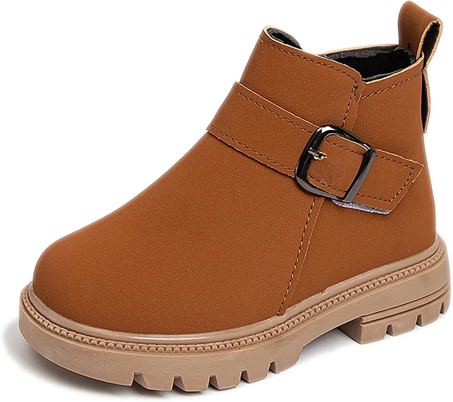 Kids Ankle Booties Lace up Work Boot Combat Booties Riding Boots Lace up Non-Slip Short Boots Winter Snow Boots