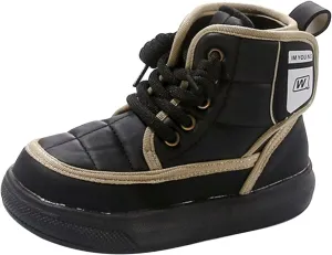 Kids Ankle Boots Boys And Girls Spring And Autumn Winter Fashion Thick Baby Cotton Boots Children's Two Walking Boot