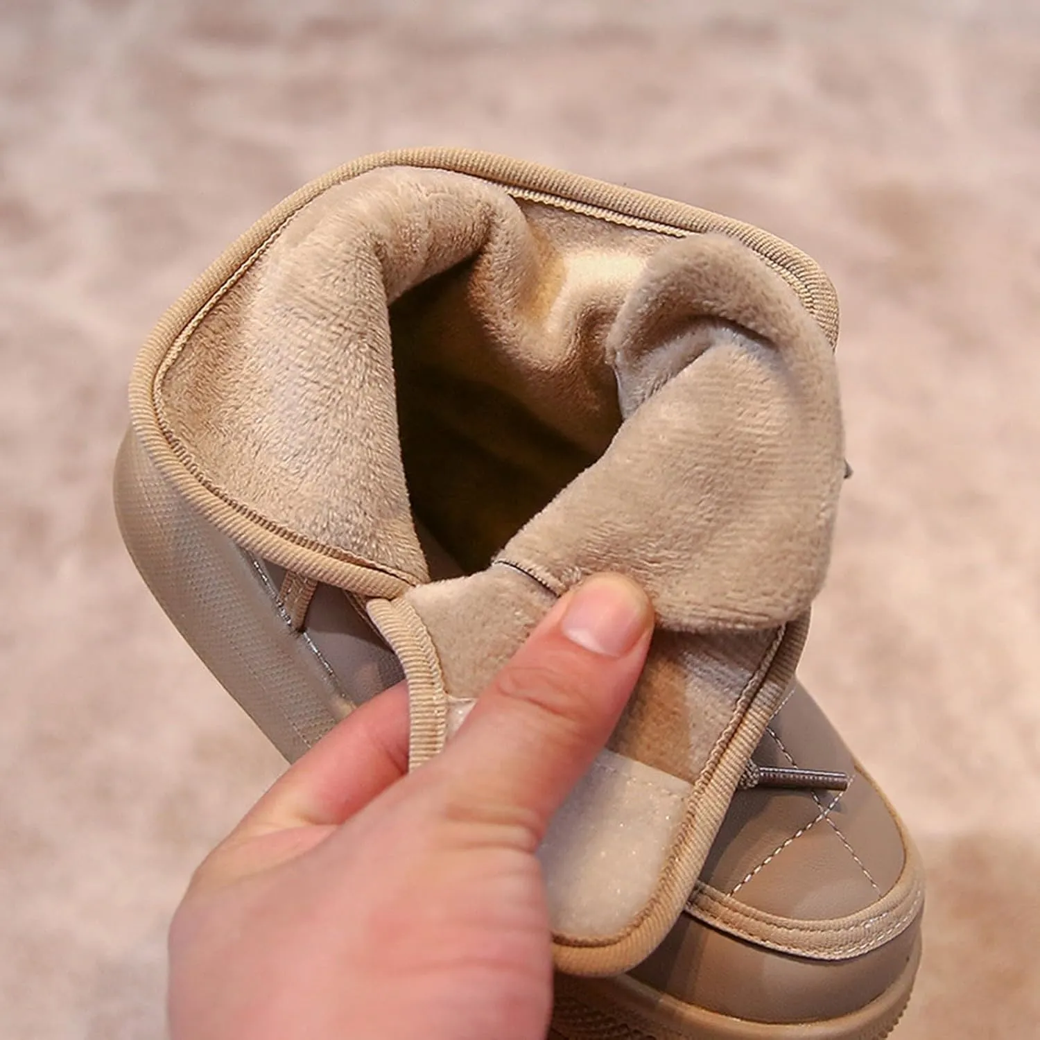 Kids Ankle Boots Boys And Girls Spring And Autumn Winter Fashion Thick Baby Cotton Boots Children's Two Walking Boot