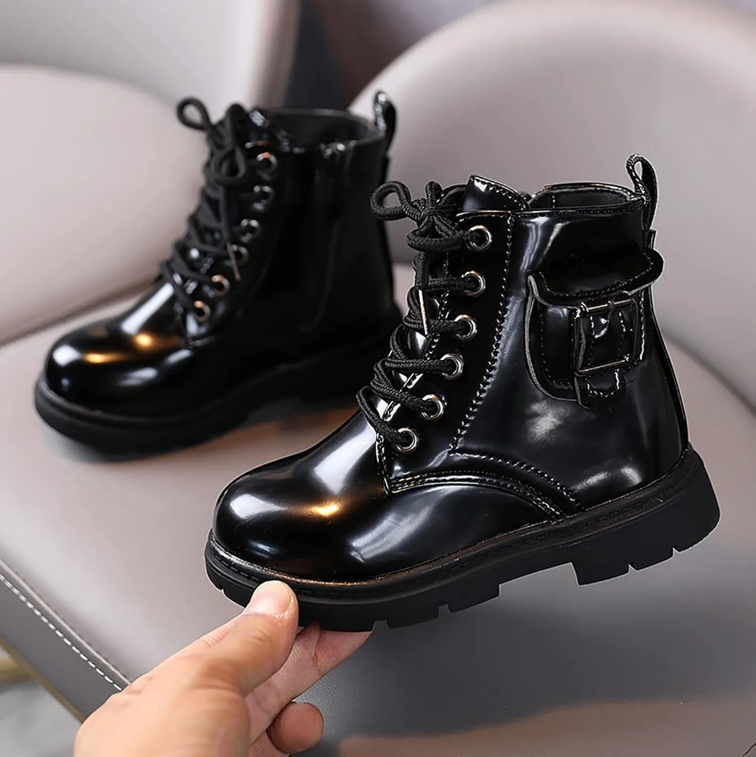 Kids Girls Ankle Bootie Boys And Girls Ankle Boots Short Boots Toddler Boots Waterpoor Leather Classic Hiking Boots