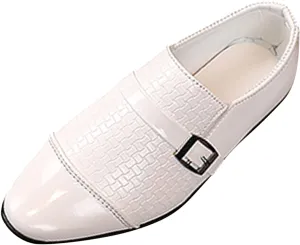 Kids Oxfords Shoes Boys Comfortable Dress Shoes Classic Shinny Uniform School Booties (Toddlers/Little Kids/Big Kids)