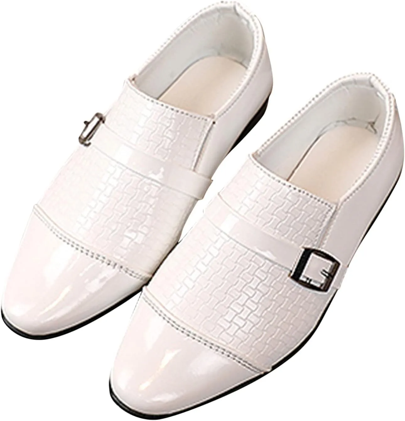 Kids Oxfords Shoes Boys Comfortable Dress Shoes Classic Shinny Uniform School Booties (Toddlers/Little Kids/Big Kids)
