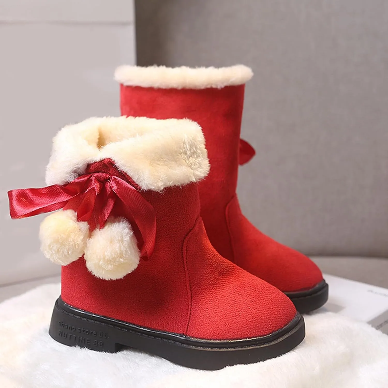 Kids Warm Winter Boots Boys Girls Winter Warm Waterproof Warm Snow Boots Classic Casual Walking Work Boots