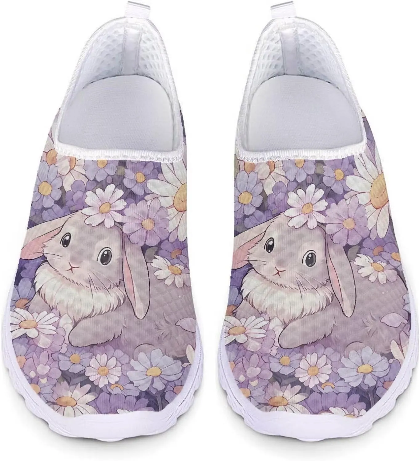 Kuiaobaty Fashion Sneakers Women's Slip-Ons Men's Walking Shoes Athletic Casual Footwear Lightweight Breathable Loafers