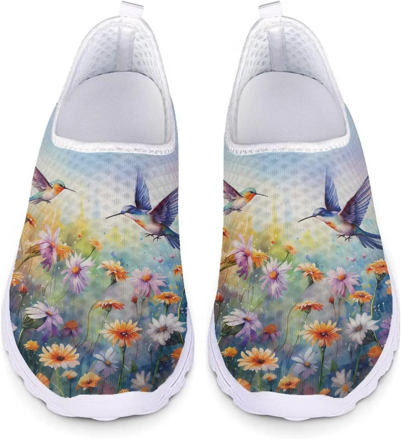 Kuiaobaty Women's Slip-Ons Men's Walking Shoes Fashion Sneakers Athletic Casual Footwear Lightweight Breathable Loafers