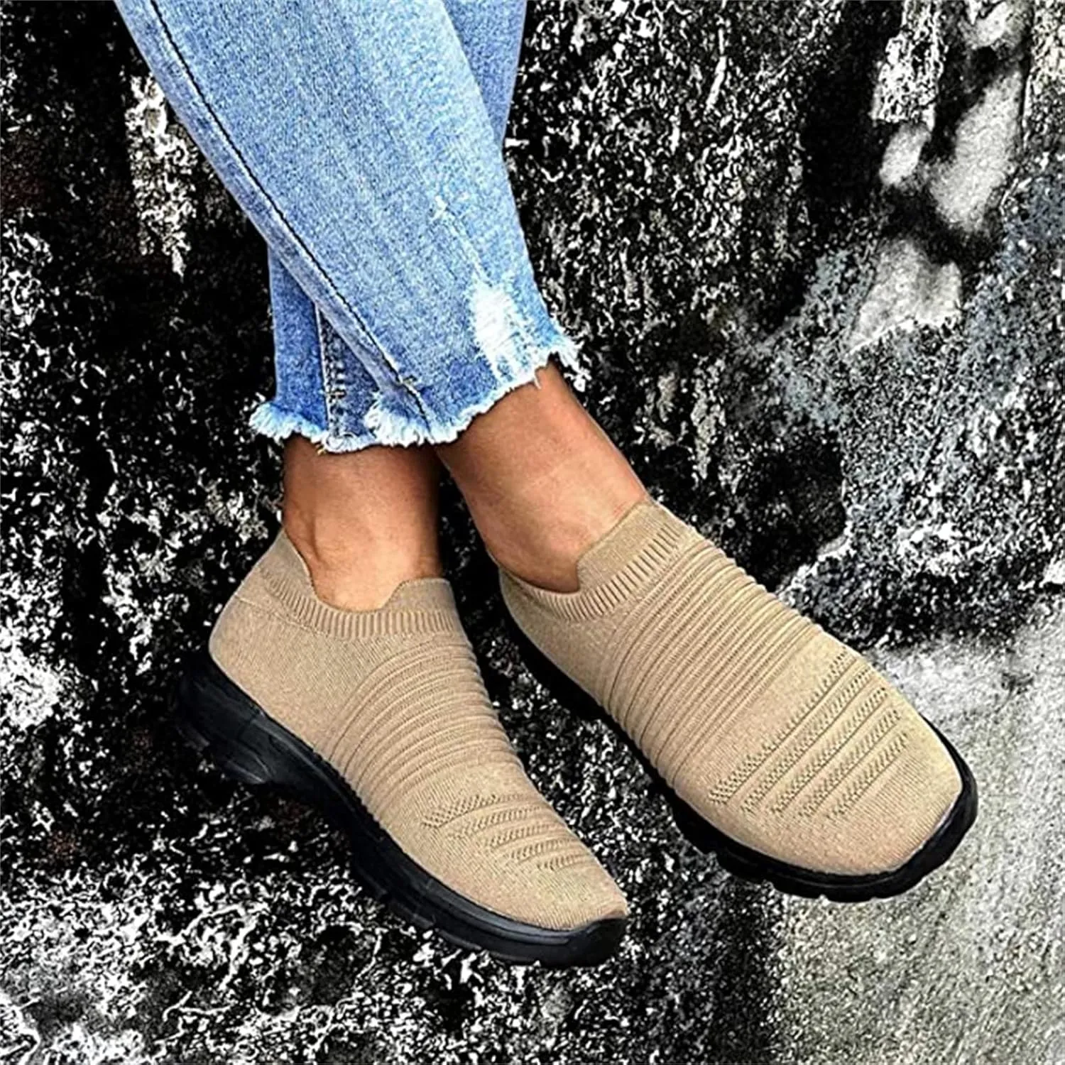 Lausiuoe Sneakers For Women Walking Shoes Comfortable Walking Running Shoes Athletic Non Slip Tennis Fashion Sneaker