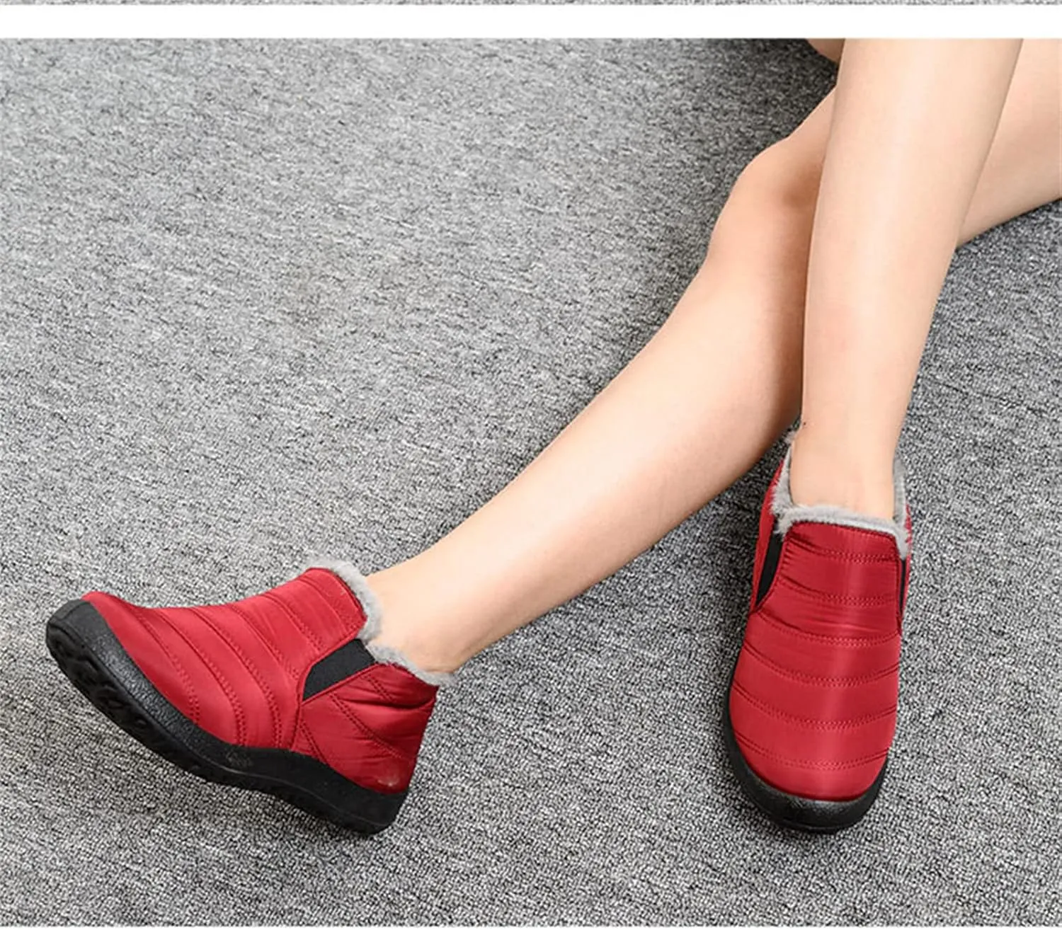 Lausiuoe Snow Boots For Women Waterproof Insulated Non Slip Winter Fur Lined Lining Warm Ankle Booties Outdoor Shoes