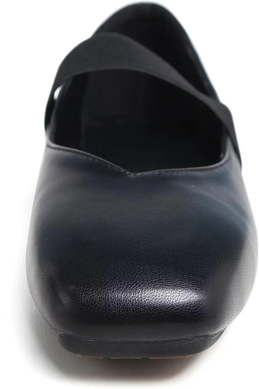 LUXINYU Mary Jane Flats for Women Dressy Retro Square Toe Ankle Strap Ballet Flats Comfortable Patent Leather Shoes