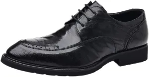 Man's Business Suit Tuxedo Shoes Men Classic Patent Leather Shoes Casual Summer Breathable Soft Sole Oxfords