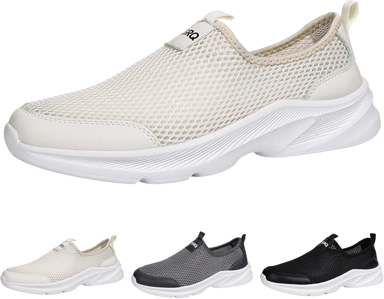 Men Sports Shoes Fashionable Simple and Solid Color The New Pattern Summer Non Slip Thick Mesh Sneaker Shoes Men
