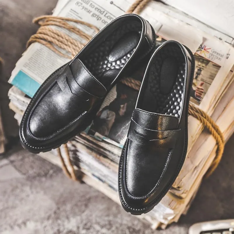 Men's Casual Flats Soft Driving Walking Loafer Shoes Breathable Comfort Business Oxford Shoes Men Classic Patent Leather Shoes