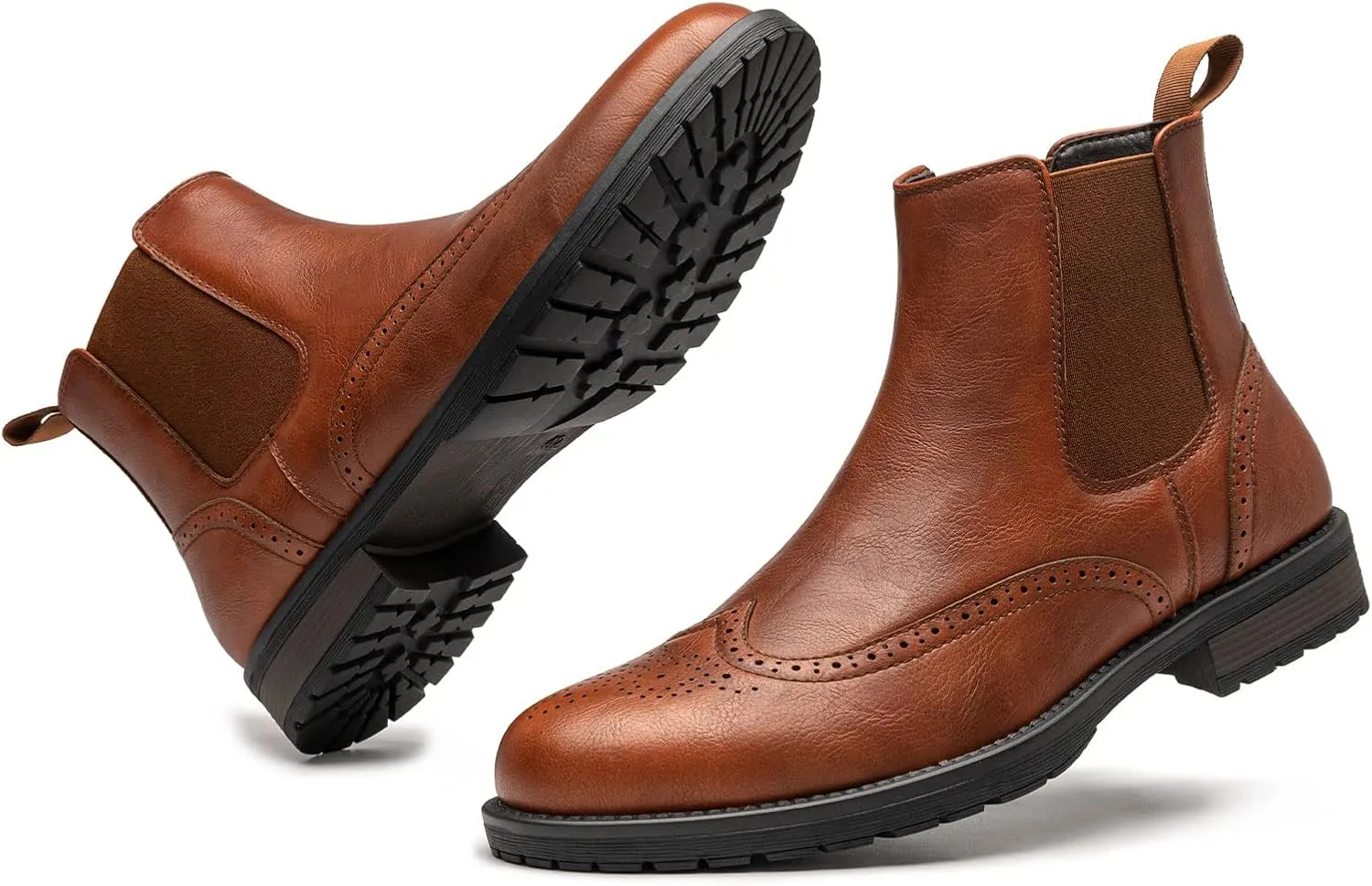 Men's Chelsea Boots Slip-on Formal Dress Boots for Men Casual Ankle Men Boots