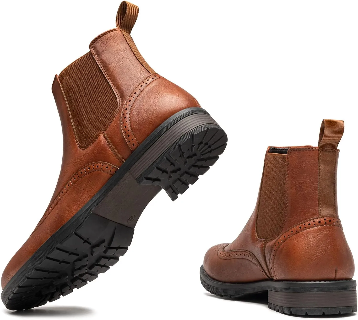 Men's Chelsea Boots Slip-on Formal Dress Boots for Men Casual Ankle Men Boots