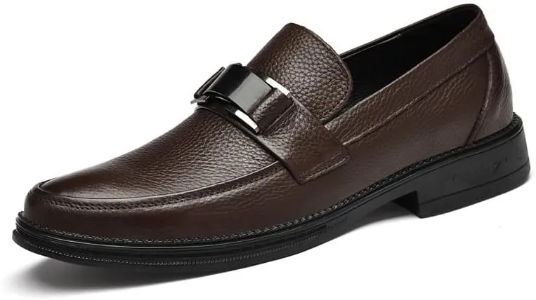 Men's Comfort Dress Shoes Casual Business Oxford Shoes for Men Classic Slip On Pointed Toe Derbys Shoes
