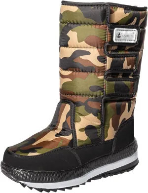 Mens Couple Boots Winter Warm And Cold Proof Water Hook Loop Thickened Snow Boots Ups Socks Men