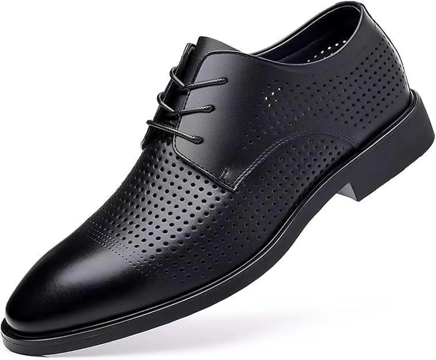 Men's Dress Shoes Patent Leather Shoes Soft Sole Breathable Mesh Business Casual Oxford Casual Work Office Comfortable Shoes