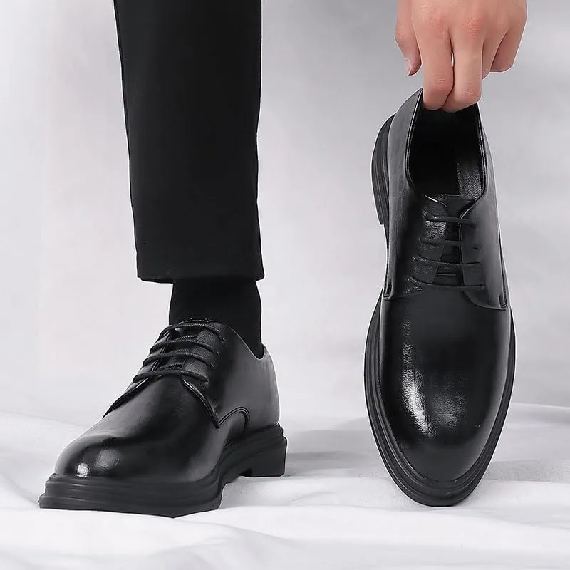 Mens Dress Sneakers Luxury Modern Leather Business Casual Scale Pattern Comfort Formal Shoes Pointed Toe Patent Leather Slip-on Loafers Wedding Dress Shoes